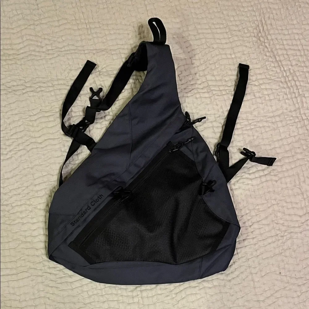 NWOT Standard Cloth Dark Gray Sling Backpack